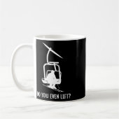 Mug Drôle de levage de ski (Gauche)