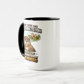 Mug Drôle de marmotte – “J'ai l'air d'écouter (Devant gauche)