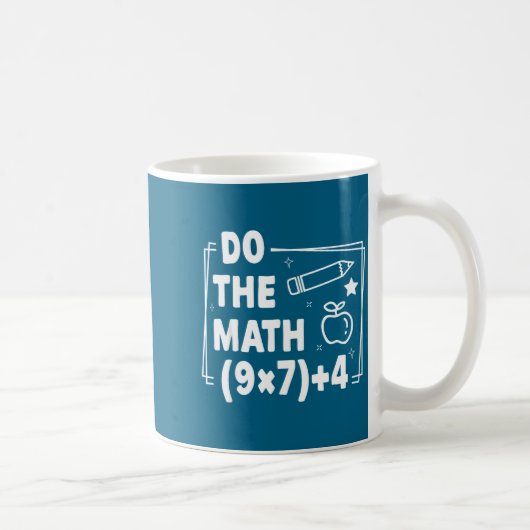 Mug Drôle de maths 67 mème Pemdas Élémentaire (Droite)