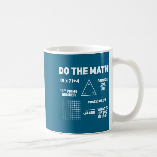 Mug Drôle de maths 67 mème Six Sept (Droite)