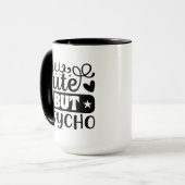 Mug Drôle de mot d'art psycho mignon (Devant gauche)