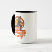 Mug Drôle de motivation de course de Bigfoot (Devant gauche)