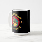 Mug Drôle de motivation de course de Bigfoot (Devant gauche)