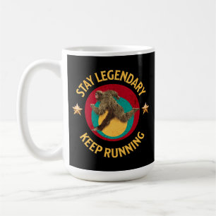 Mug Drôle de motivation de course de Bigfoot