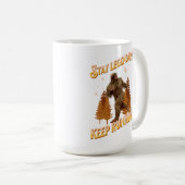 Mug Drôle de motivation de course de Bigfoot (Devant droit)