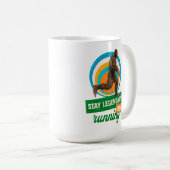 Mug Drôle de motivation de course de Bigfoot (Devant droit)