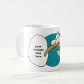 Mug drôle de mouette qui nous parle dessin (Devant gauche)
