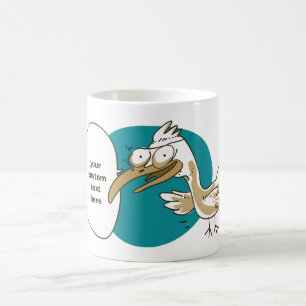 Mug drôle de mouette qui nous parle dessin