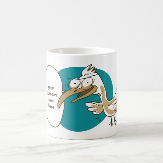 Mug drôle de mouette qui nous parle dessin (Centre)