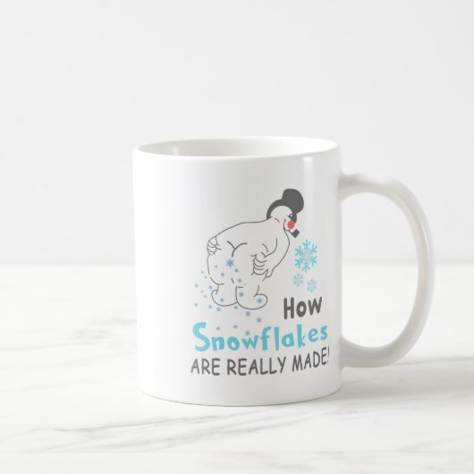 Mug Drôle de neige Comment les flocons de neige sont v (Droite)