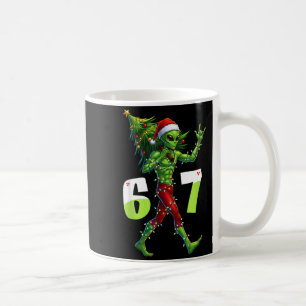 Mug Drôle de Noël Alien Six Seven Mème 67 Chapeau de P