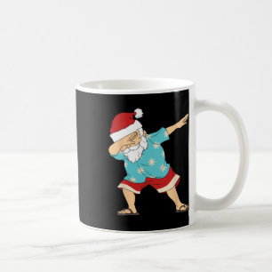 Mug Drôle de Noël en juillet Dabbing Père Noël Hawaï