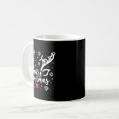 Mug Drôle de Noël Message Caché Subtil Joyeux Noël R (Devant gauche)