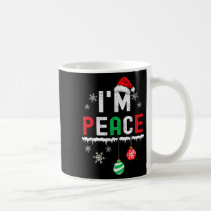 Mug Drôle de Paix Je viens en Paix Noël Couple Corresp