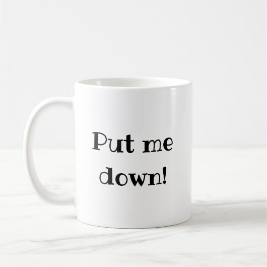 Mug Drôle de phrase pour me poser (Gauche)