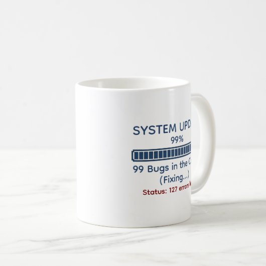 Mug Drôle de programmeur code (Devant droit)