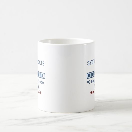 Mug Drôle de programmeur code (Centre)