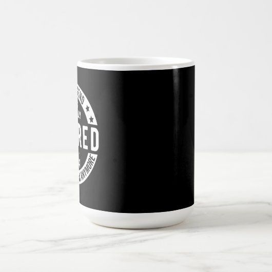 Mug drôle de retraite 2024 (Centre)