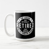 Mug drôle de retraite 2024 (Gauche)
