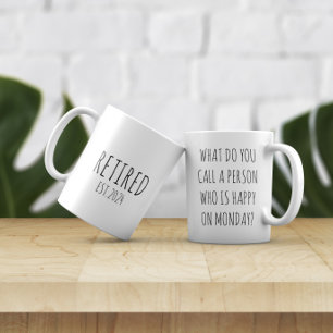Mug drôle de retraite, Joyeux cadeau de retraite