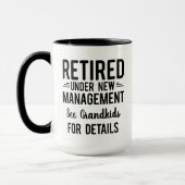Mug Drôle de retraite sous nouvelle direction (Gauche)