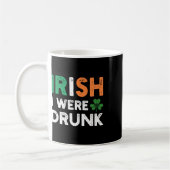 Mug Drôle de Saint-Patrick buvant irlandais j'étais iv (Gauche)