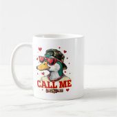 Mug Drôle de Saint-Valentin Garçon Canard Chasse Appel (Gauche)