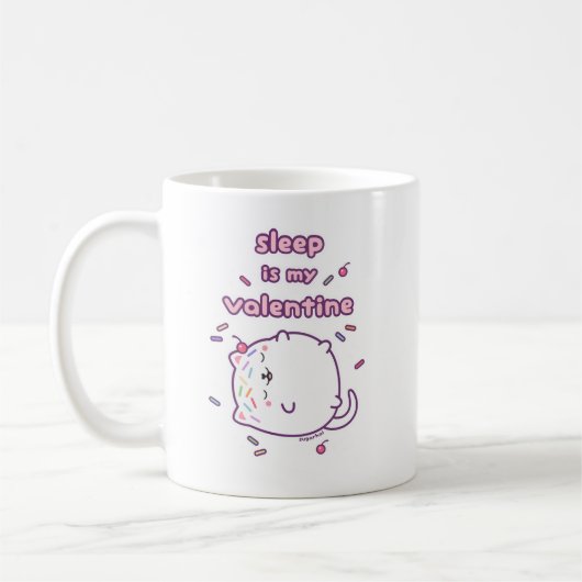 Mug Drôle de Saint Valentin Kitty Cat (Gauche)