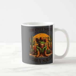 Mug Drôle de Squat essayant de dire Diddly Frog