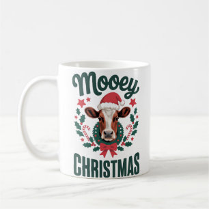 Mug Drôle de vache cool Mooey Noël ferme humour de vac