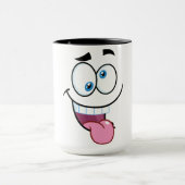 Mug drôle de visage (Centre)