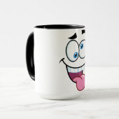 Mug drôle de visage (Devant gauche)