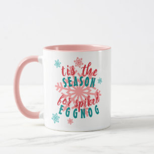 Mug Drôle Décembre Saison hiver Eggnog Mot de citation