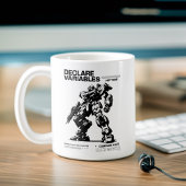 Mug Drôle Déclarer Variables Pas Guerre Mech Warrior C