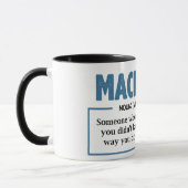 Mug Drôle Définition Machiniste (Gauche)