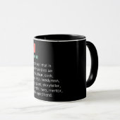 Mug Drôle définition papa (Devant droit)
