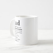 Mug Drôle définition papa (Devant gauche)
