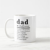 Mug Drôle définition papa (Gauche)