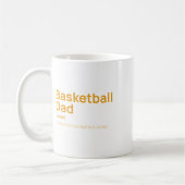 Mug Drôle définition papa de basket-ball (Gauche)