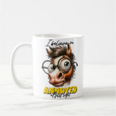 Mug Drôle des sarcasmes, Agacé au premier regard (Gauche)