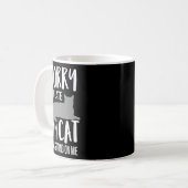 Mug Drôle Désolé, J'Ai Tardé Mon Chat Était Assis Sur  (Devant gauche)