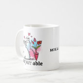 Mug Drôle Deux Chats Romantique Pun Insépurable Nom (Devant gauche)
