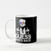 Mug Drôle Devinez qui est derrière le président Donald (Gauche)