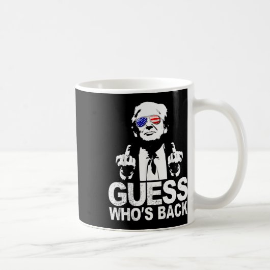 Mug Drôle Devinez qui est derrière le président Donald (Droite)