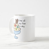 Mug Drôle Devis Diet Crème de glace Sundae (Devant gauche)