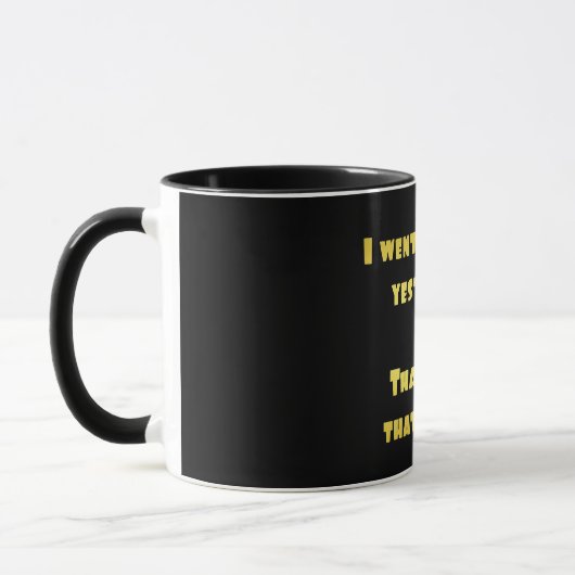 Mug Drôle Dieting Blague (Gauche)
