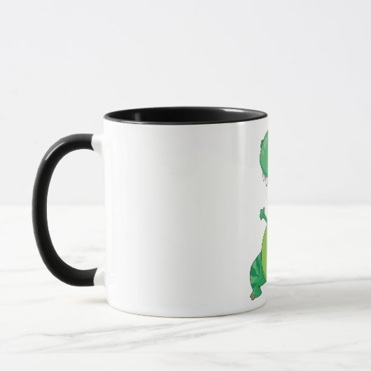Mug Drôle Dinosaure Dinosaure Roaring T-Rex (Gauche)