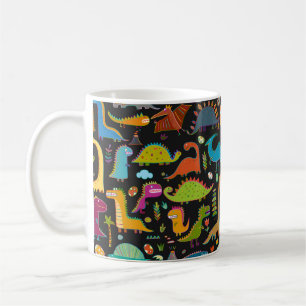 Mug Drôle dinosaure sans couture motif