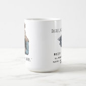 Mug Drôle Diplômé sur mesure avec soumission (Centre)