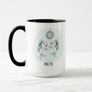 Mug Drôle Disco Poissons Poisson Zodiaque Vacances Ann